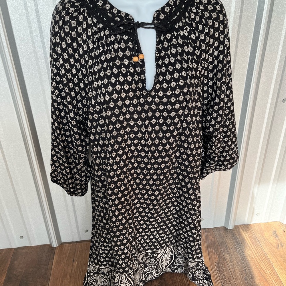 WOMENS  Roxy Boho Peasant Dress/Swimsuit Cover Up Size Large